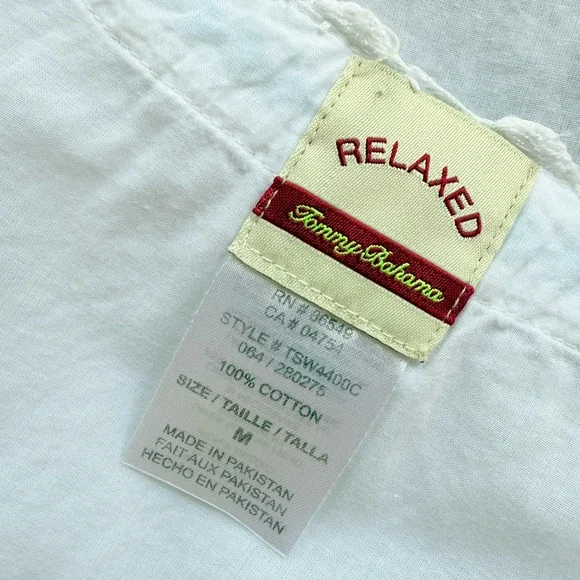 Tommy Bahama Tropical Flower Floral Embroidered V Neck Swim Cover Up Dress M - Picture 8 of 8